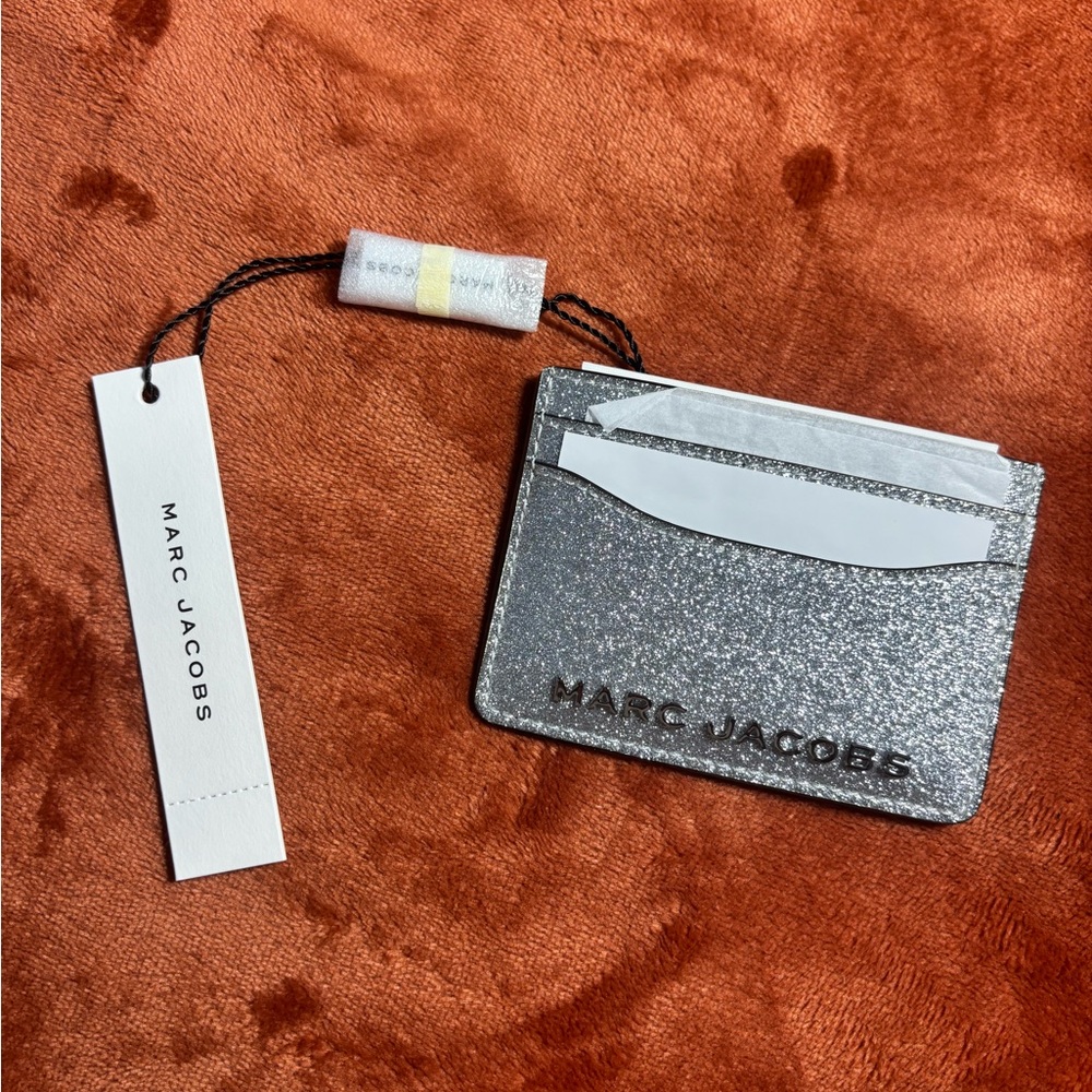 Marc Jacobs Sparkling Silver Card Holder